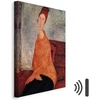 Paveikslas Amedeo Modigliani - Žana Hebiutern su geltonu megztiniu