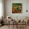 Paveikslas August Macke - Pasivaikščiojanti prie ežero