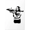Paveikslas - Banksy Mona Liza su raketsvaidžiu