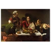Paveikslas Caravaggio - Vakarienė Emaume