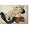 Paveikslas Egon Schiele - Gulintis aktas su geltonu rankšluosčiu
