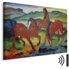 Paveikslas Franz Marc - Raudonieji arkliai