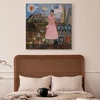 Paveikslas Frida Kahlo - Autoportretas ant Meksikos ir Jungtinių Valstijų sienos