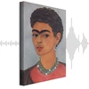Paveikslas Frida Kahlo - Autoportretas garbanotais plaukais