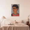 Paveikslas Frida Kahlo - Autoportretas garbanotais plaukais