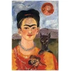 Paveikslas Frida Kahlo - Autoportretas su Diego ant krūtinės
