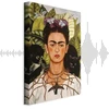 Paveikslas Frida Kahlo - Autoportretas su erškėčių vėriniu ir kolibriu