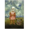 Paveikslas Frida Kahlo - Mergaitė su mirties kauke (Ji žaidžia viena)