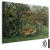 Paveikslas Henri Rousseau - Alkanas liūtas puola antilopę