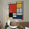 Paveikslas Piet Mondrian - Kompozicija su raudona, geltona, mėlyna ir juoda