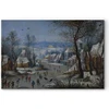 Paveikslas Pieter Brueghel Jaunesnysis - Žiemos peizažas su paukščių spąstais