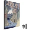 Paveikslas Utagawa Hiroshige - Beždžionių tiltas Kajaus provincijoje