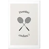 Paveikslas - Vasaros žaidynės - badmintono raketės baltame fone