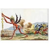 Paveikslas XXL Jacques Louis David - Anglijos valdžios karikatūra
