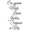Sienų lipdukas "Čia gyvena meilė"