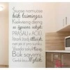 Sienų lipdukas „Šiuose namuose būk laimingas“