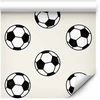 Tapetai - Simetriški juodai balti futbolo kamuoliai
