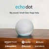Amazon Echo Dot (5. Gen) nešiojama išmanioji kolonėlė, Baltos spalvos