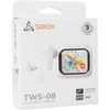 Ausinės Sbox EB-TWS08-W Touch Screen Ekranas Baltas