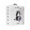 Žaidimų ausinės White Shark Lion - USB, Su USB jungtimi, Juoda-sidabrinė