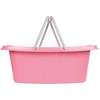 Beldray LA030450PNKFPEU7 Set Of Two Laundry Baskets, Baltas/Rožinė