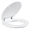 Beldray LA032355WFPEU7 Wooden Toilet Seat, Baltas