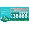 Beldray LA032647LGRYUFFEU7 Antibac Chevron atminties putų vonios kilimėlis