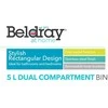 Beldray LA035235SSFEU7 5-Litre Dual Compartment Bin – Stainless Steel