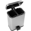 Beldray LA035235SSFEU7 5-Litre Dual Compartment Bin – Stainless Steel