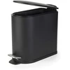 Beldray LA036690BLKPEU7 Slimline D-Shaped Pedal Bin 5-Litre, Baltas