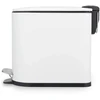 Beldray LA036690WHTPEU7 Slimline D-Shaped Pedal Bin 5-Litre, Baltas