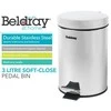 Beldray LA038098SSPFEU7 3 Litre Soft-Close Pedal Bin SS