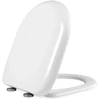 Beldray LA072771PEU7 Anti-bac D-shaped Toilet Seat, Baltas