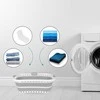 Beldray LA072979PGRYFEU7 Collapsible Hip Hugger Laundry Basket 37L, Baltas/Pilkas