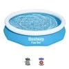 Bestway - Greitai paruošiamas baseino komplektas 3,05 m x 66 cm su filtro pompa (57458)