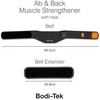 Bodi-Tek Ab &amp; Back Muscle Strengthener With Heat, Juodas/Oranžinis