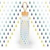 Cambridge CM06991 Raindrops Glass Bottle 550ml with Bamboo Lid