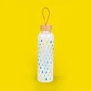 Cambridge CM06991 Raindrops Glass Bottle 550ml with Bamboo Lid