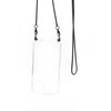 Dėklas Evelatus Samsung Galaxy A20e Silicone Transparent with Necklace TPU Strap Space Gray
