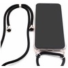 Dėklas Evelatus Samsung A40s Case with rope Juodas Transparent