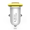 Devia Mushroom serijos automobilinis įkroviklis QC3.0 18W, auksinis