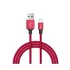 Raudonas Devia Pheez USB-C į Lightning laidas, 1 m
