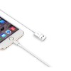Devia kabelis Smart EC080 USB - Lightning 1,0 m 2,1A baltos spalvos