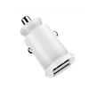 Įkroviklis automobilinis Devia Smart su 2 USB jungtimis (3.1A) baltas