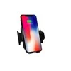 Juodas automobilinis belaidis telefono laikiklis su įkrovimo funkcija Devia Smart series