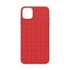 Dėklas Devia Woven Pattern Design Soft Case iPhone 11 Pro red