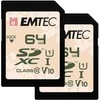 Atminties kortelė Emtec SDXC 64GB UHS-I U1 V10 Outdoor 2 pcs