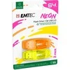 Emtec USB2.0 C410 64GB Neon 2 pcs