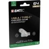 USB atmintinė Emtec Emtec USB3.2 Type-C Dual D280 64GB