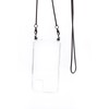 Dėklas Evelatus Xiaomi Redmi 8 Silicone Transparent with Necklace TPU Strap Space Gray